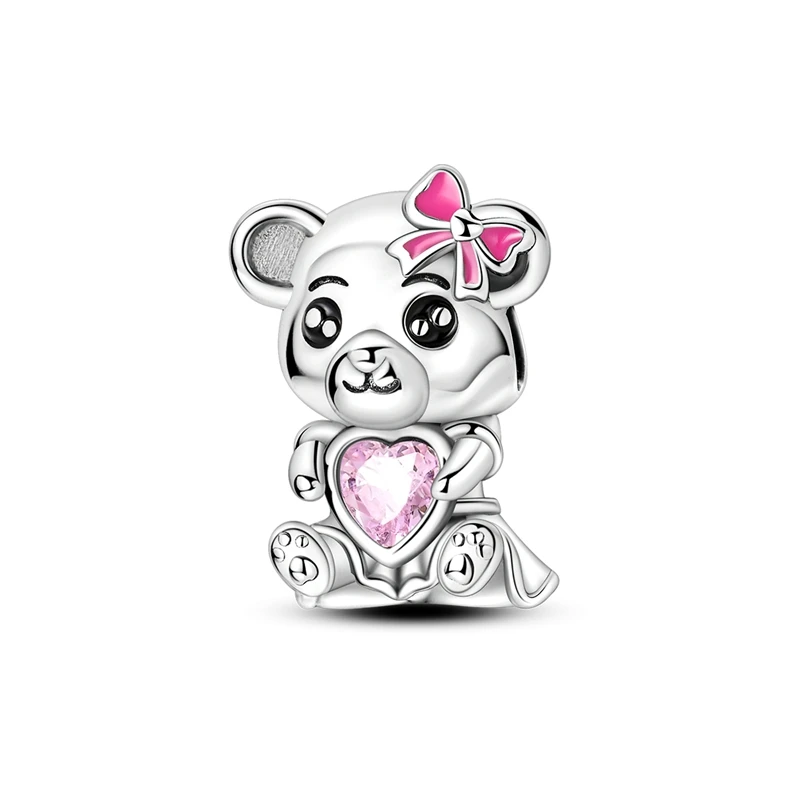 Charms Silver 925 Elegant Polar Bear Animal Beads Fit Charms Plata 925 Original Bracelet Beads Women Jewellery Making Diy Gifts