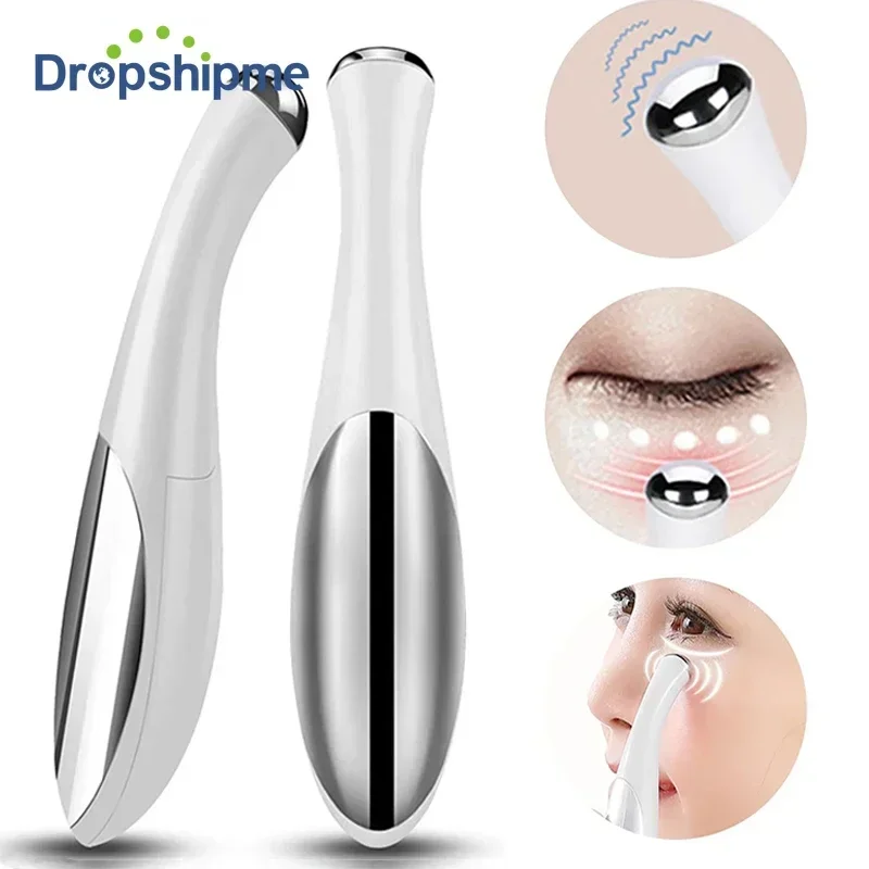 

Электрический массажер для глаз, ручка | Портативная релаксация для пухлых глаз | Инструмент для ухода за красотой на батарейках, массажер для лица, вибромассажер