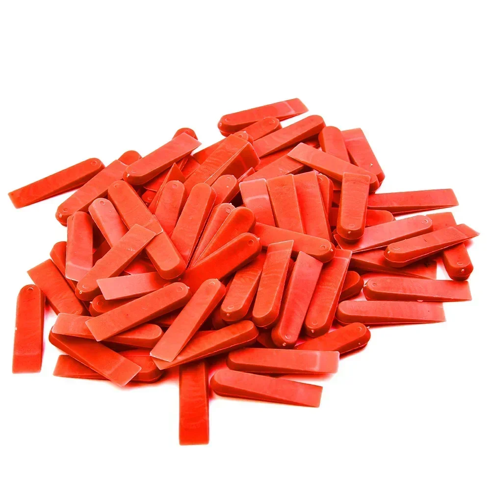 100pcs Plastic Level Wedges Tile Spacer Leveler System Tiling Flooring Wall Ceramic Laying Tool Locator Clip Construction Level