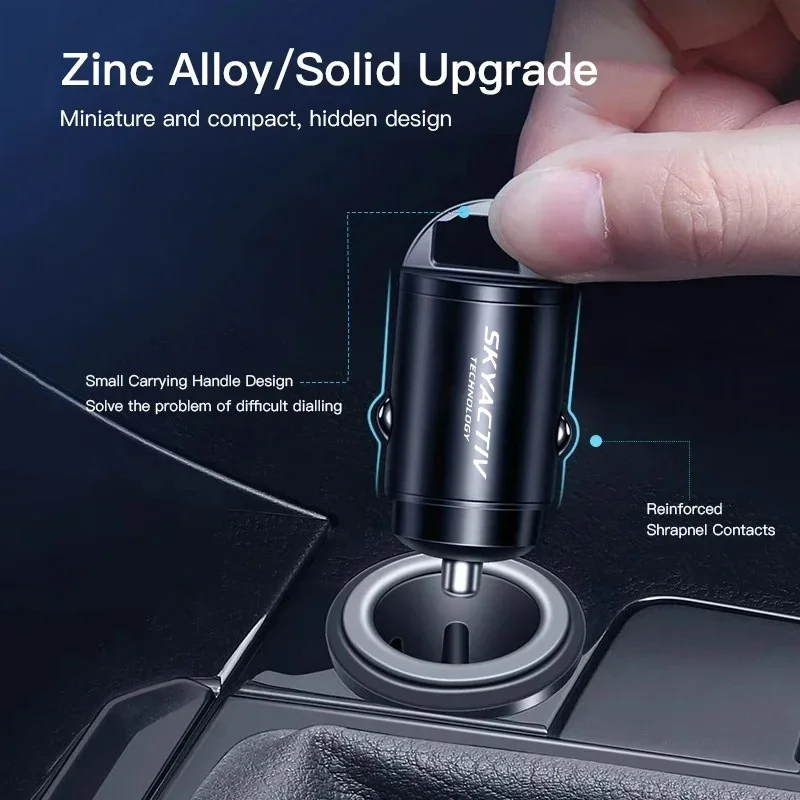 Car Cigarette Lighter Fast Charger Adapte USB PD Type-C Convert Plug For Mazda 2 3 6 skyactive cx3 cx4 cx5 cx30 mx5 CX40 view 6