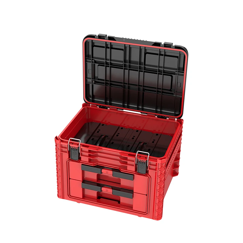 Factory Wholesale Toolbox with Handle and Waterproof Cover Car Maintenance Storage Manager Toolbox with Drawers