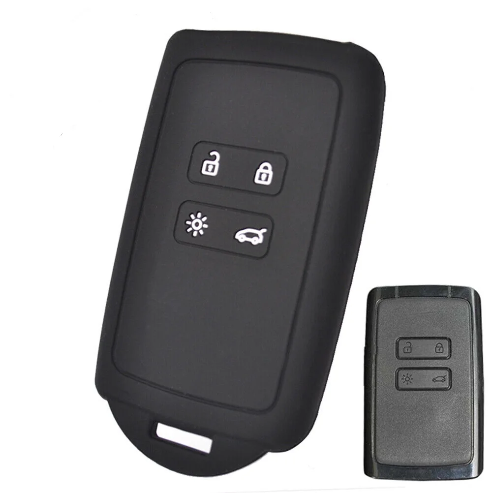 Silicone Car Key Cover For Renault Captur Koleos Kadjar Arkana Megane Dacia Duster Sandero Stepway Smart Remote Control Fob Case