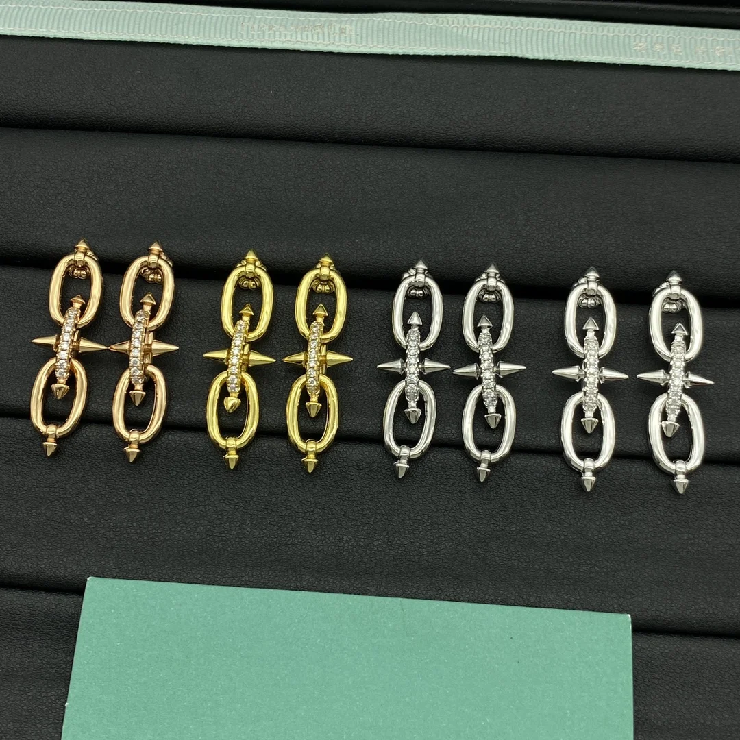 

Роскошные серьги-цепочки из стерлингового серебра 925 пробы с бриллиантами TIF, подходящие для подарков на вечеринку