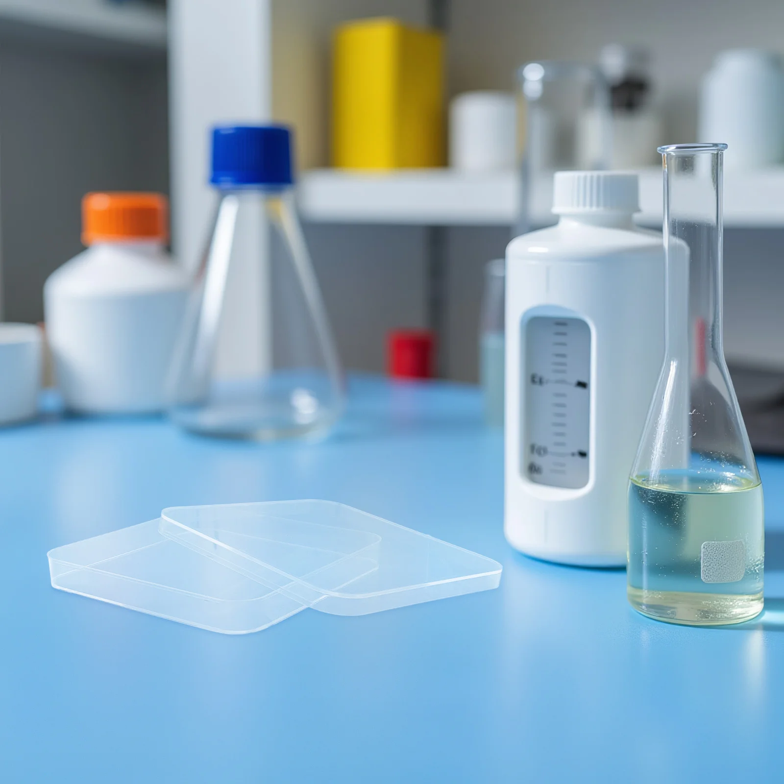 

10Pcs Cell Culture Plates Square Transparent Plastic Petri Plates Lids Laboratory Experiment Dishes for Microbiology Research