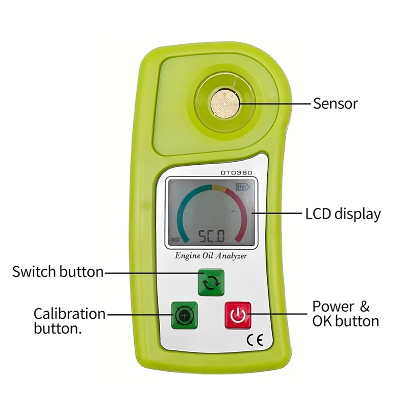 

A41I Engine Oil Analyzer Quality Tester Engine Oil Quality Tester OTO380 Automotive Lubrication Oil Analyzer