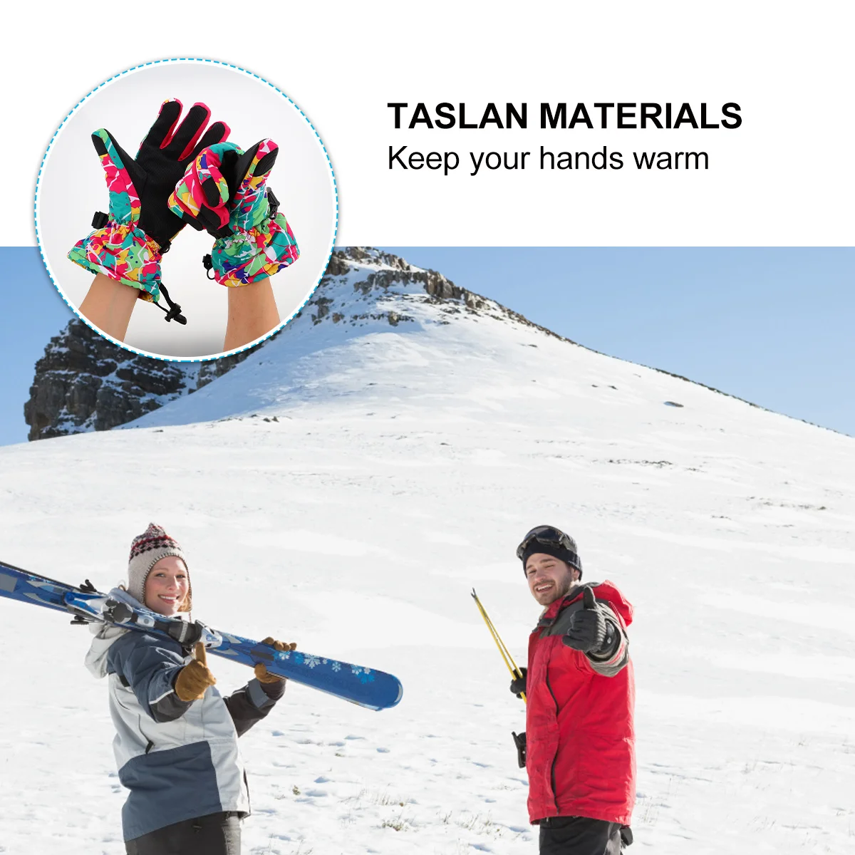 

Регулируемые зимние лыжные перчатки для женщин с длинными манжетами, сохраняющие тепло рук в холодную погоду, для катания на лыжах и сноуборде на открытом воздухе