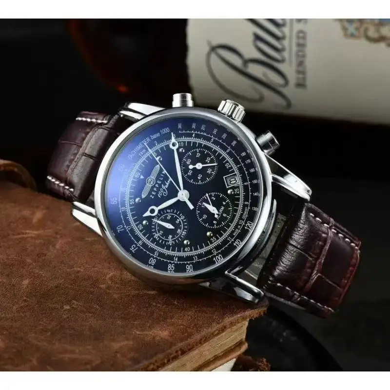 2026 Neue Zeppelin Airship Automatik-Herrenuhr Retro Business Gedenkgeschenk Mode Freizeit Armbanduhr Gehäuse Neue Uhr