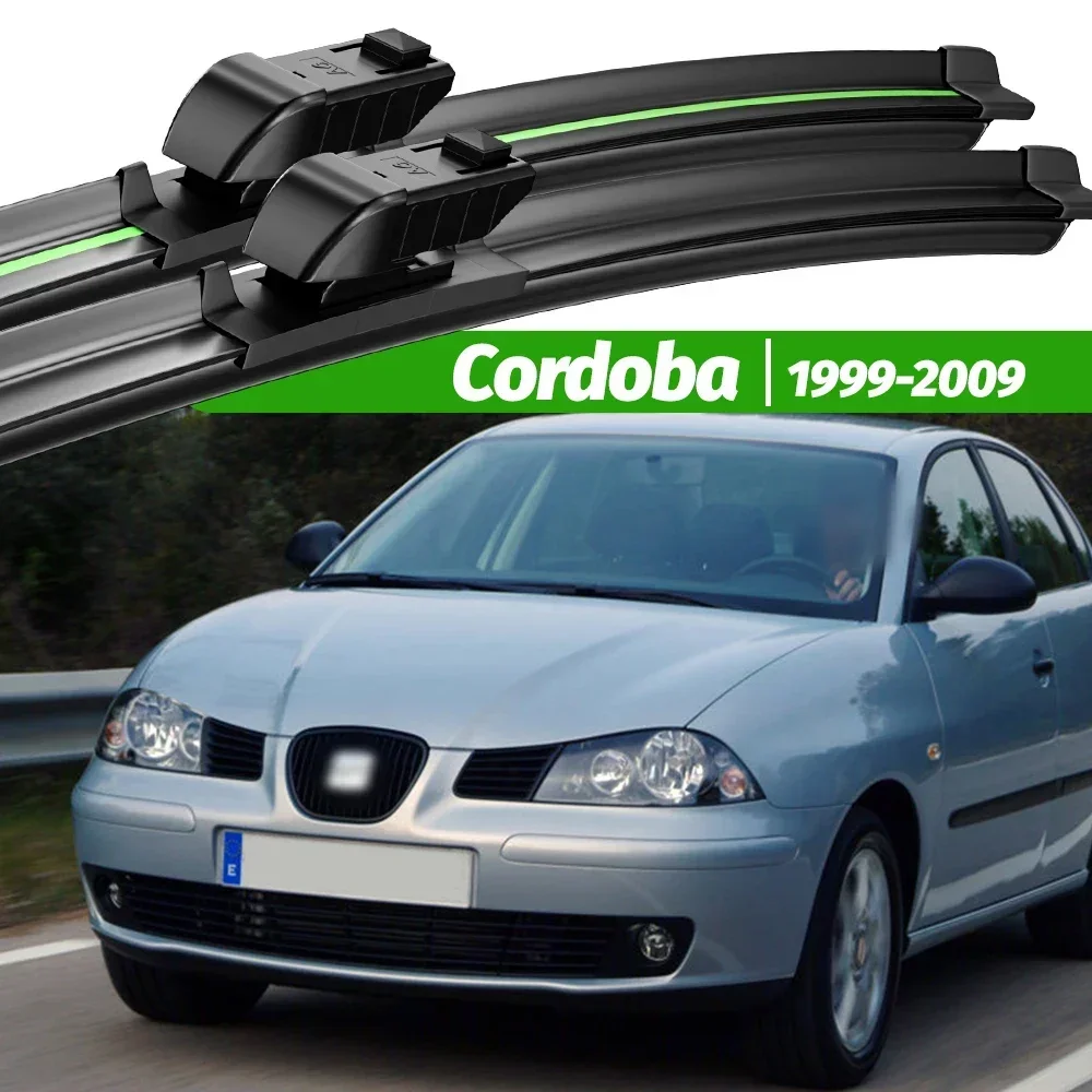 

For Seat Cordoba 1999-2009 2pcs Front Windshield Wiper Blades 2000 2001 2002 2004 2005 2007 2008 Windscreen Window Accessories