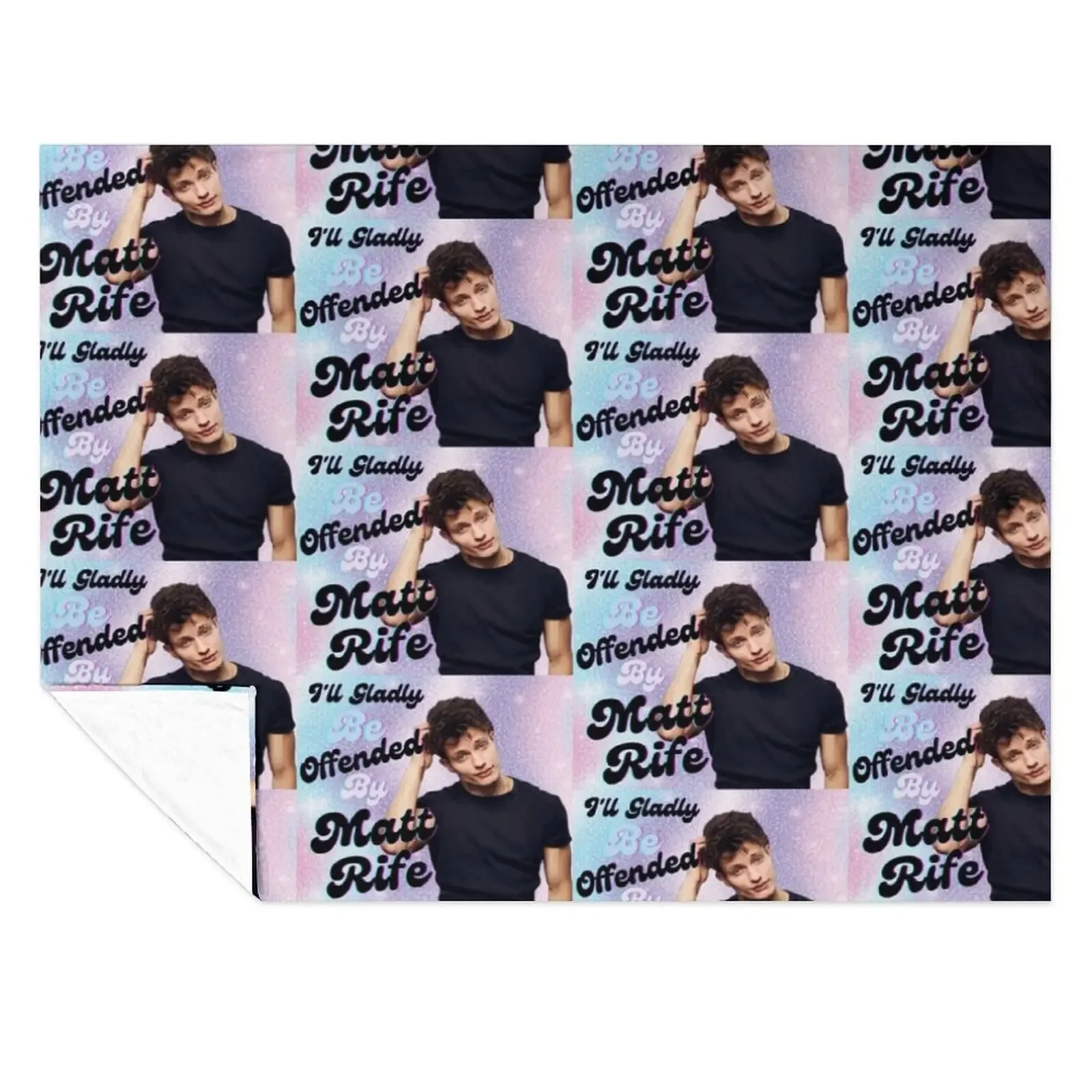 

I will gladly be offended by Matt rife Matt Rife funny Throw Blanket Sofa Quilt warm for winter Custom Weighted Blankets
