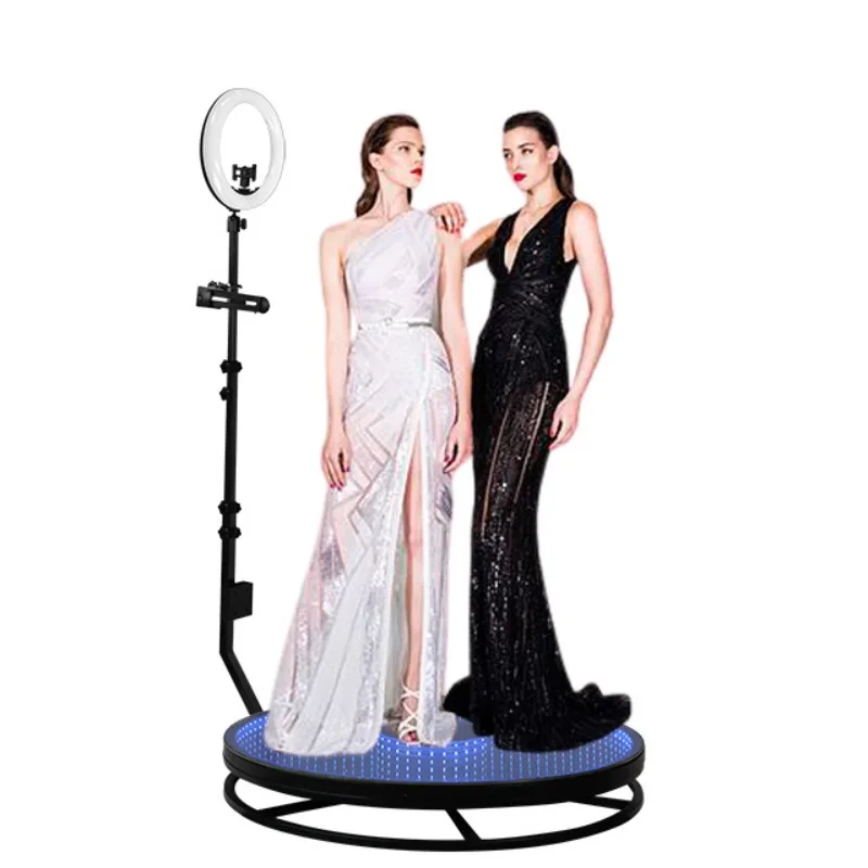 Photo booth, party wedding RGB rotating selfie machine y