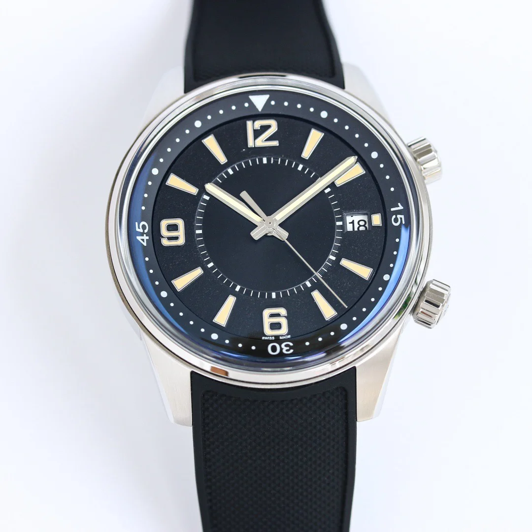 

Customized luxury watch, 42mm, sapphire glass mirror, customized integrated movement, natural rubber strap