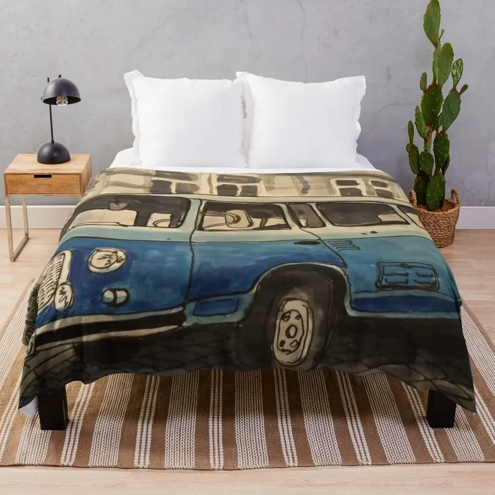 Iconic old Barkas bus Throw Blanket Heavy Sofa Throw halloween Flannels Blankets