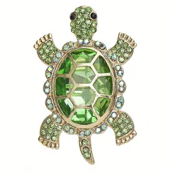 New Fashion badge Vintage Classic Pink Crystal Turtle spilla Premium Fine Jewelry squisiti accessori per spille animali corpetto