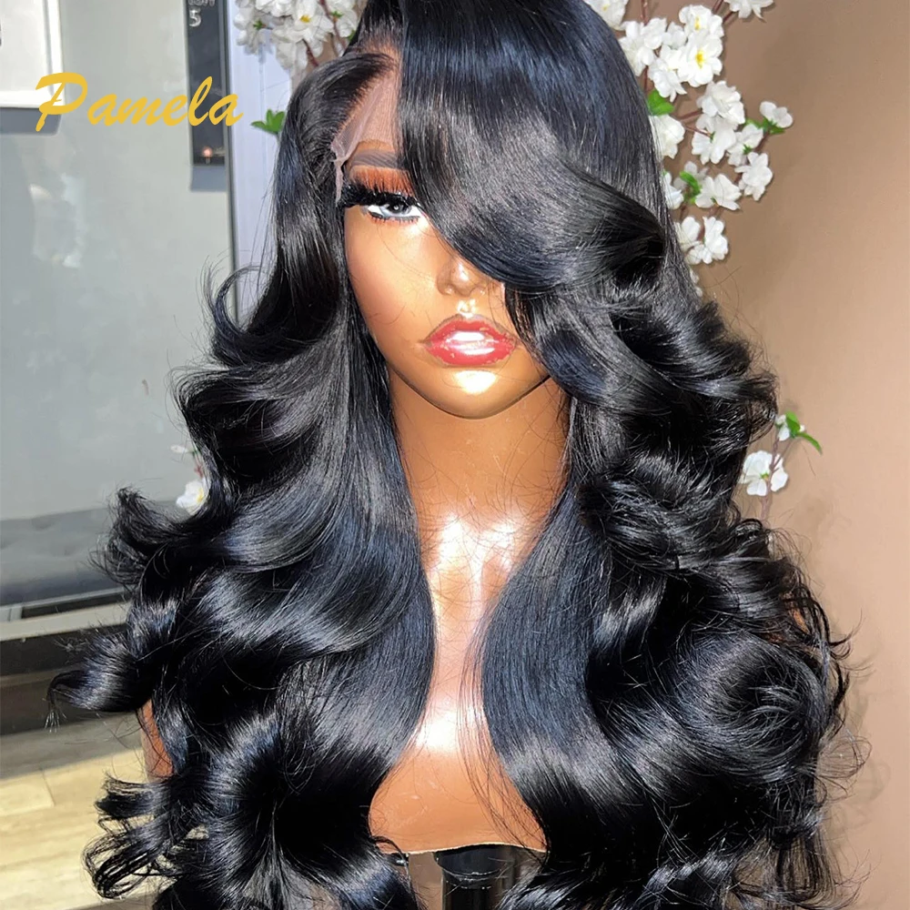 

250% Density Super Double Drawn Loose Wave 13X6 Transparent Lace Front Princess Hair Glueless Preplucked Human Wig Ready To Wear