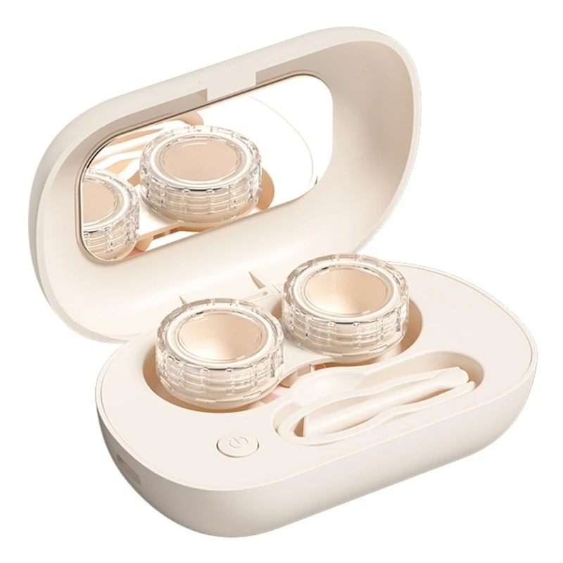 Automatic Contact Lenses Cleaner Case With High Frequency Vibration Technology For Deep Cleaning Y166