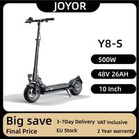 JOYOR Y8-S(ABE) Electric Scooter 10 Inch Wheel 48V 26Ah Battery 500W Motor 40Km/h Max Speed 120KG Load Up to 82KM Mileage