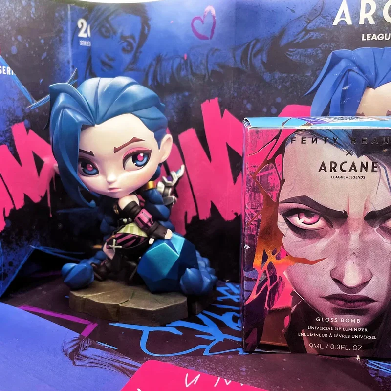 

（in stock )Genuine League of Legends Arcane Jinx Figure - New Statue Model Game Collectible Decor Figure Gifts