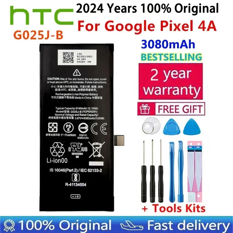 G025E-B G27FU GMSB3 G63QN GP5JE GMF5Z GS35E Original Battery For HTC GOOGLE PIXEL 3 3XL 4 4A 4XL 5 5A 6 7A 8 5G Pro Batteries