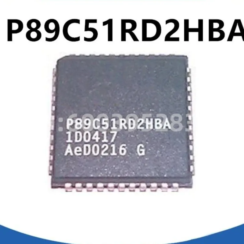 10PCS P89C51RD2HBA P89C51RD2 PLCC44 in stock