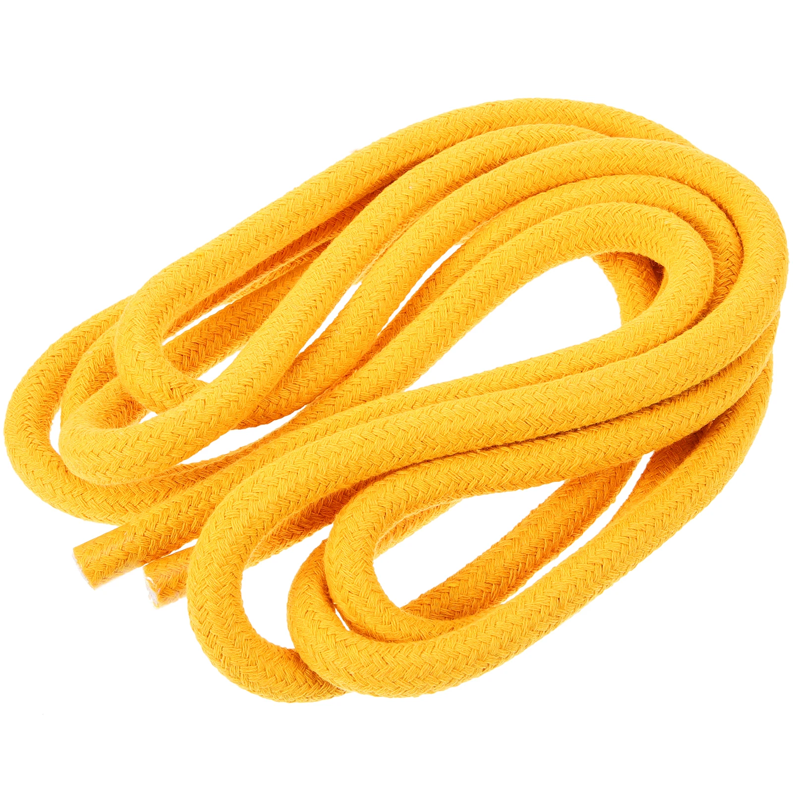 

3M Yellow Cotton Tug of War Rope Thick Soft Decorative Twine Outdoor Family Party Game Pulling Rope Fun Activities