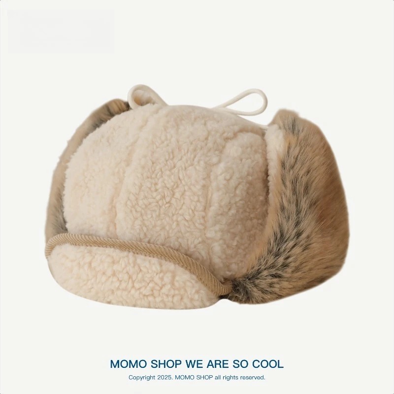 قبعة Lei Feng سميكة مضادة للبرد لركوب الدراجات في الخريف والشتاء لحماية الأذن وقبعات منفوخة دافئة للرجال والنساء #4