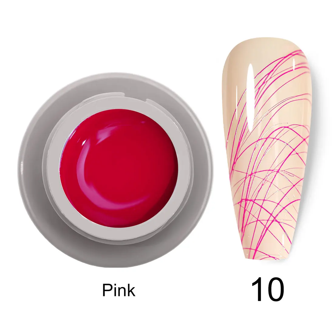 Venalisa Malgel für Nagelkunst, UV-LED Professionelles Nagellack-Gel, UV-Farbgel, Lack zum Prägen und Zeichnen von Linien, Spider Gels