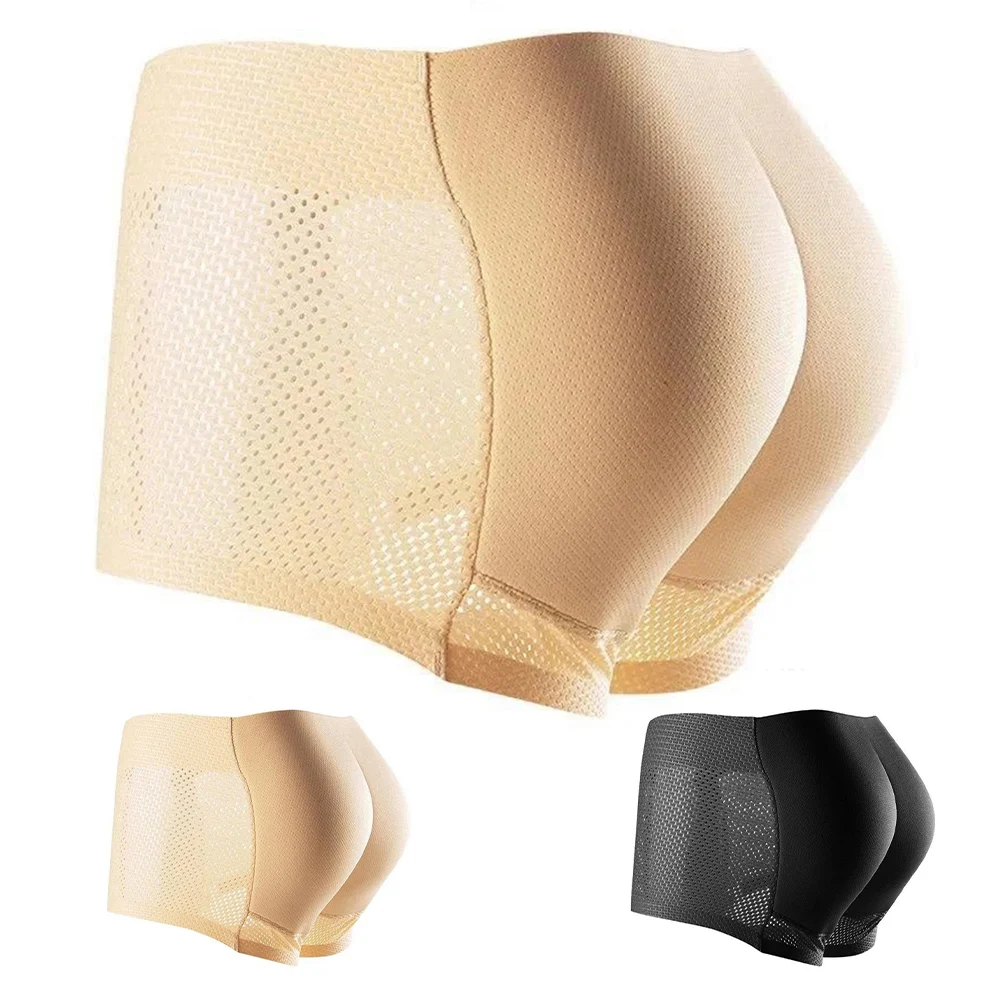 New Men Thickened Hip Butt Lifter Enhancer Briefs Latex Sponge Fixing Pad Underwear Panty Shapewear Men\'s Shorts