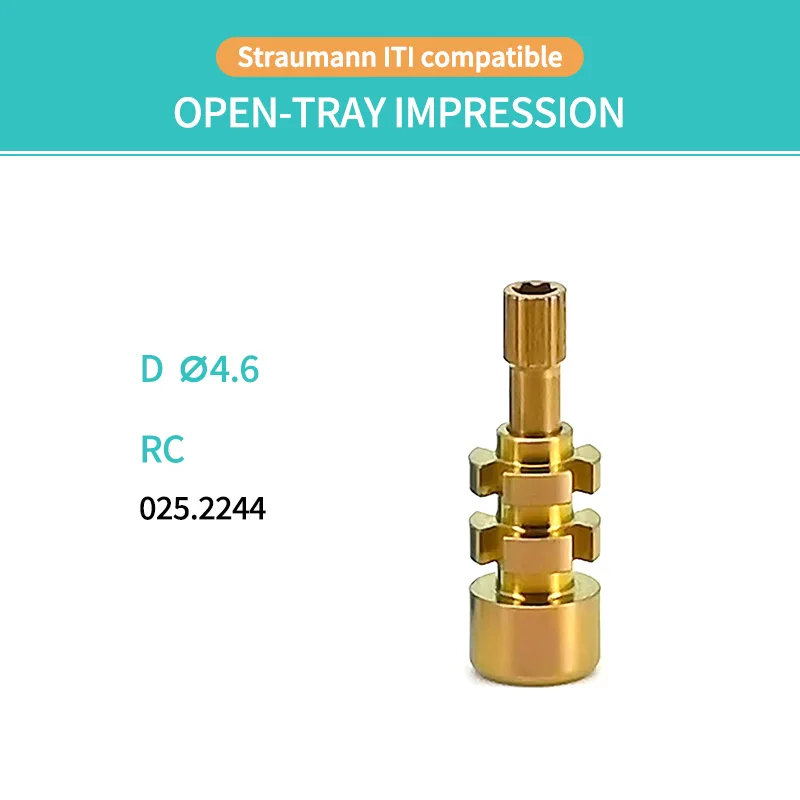 Juego de 6 Copings de Impresión de Plástico Desechables para Bandeja Cerrada Straumann, para Laboratorio Dental, OEM ODM, Directo de Fábrica, Envío Rápido