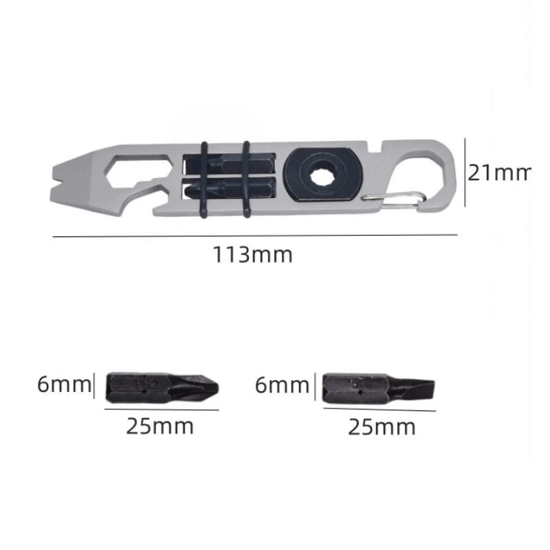 Ratchet Screwdriver Multifunctional Crowbar Mini EDC Multitool Allen Wrench Bottle Opener Portable Outdoor Bike Repair Tools