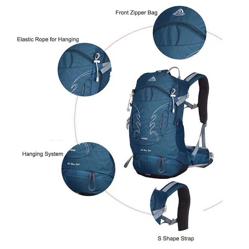 Mochila de senderismo al aire libre para hombre, bolsa deportiva para escalada, Camping, montañismo, viaje, Trekking, motocicleta, 25L