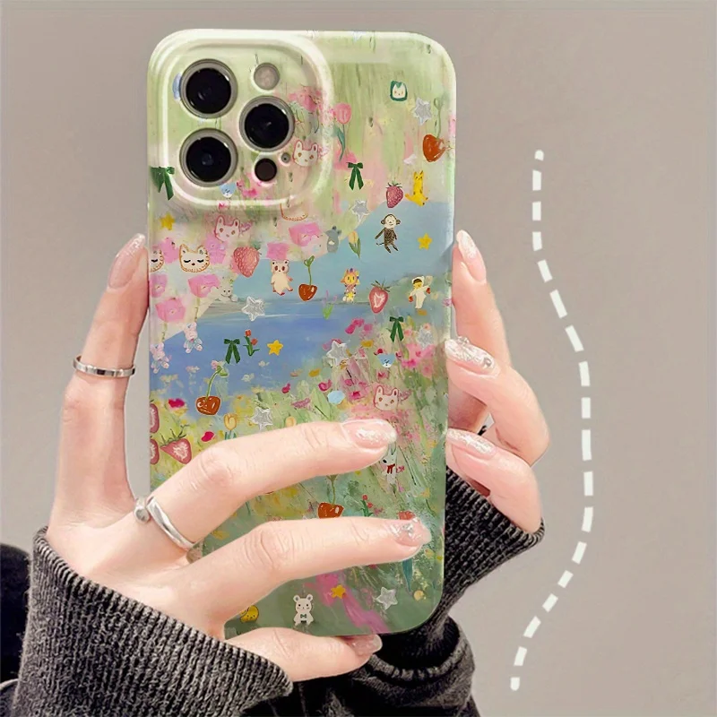 

Graffiti Seismic Resistant Film Hard Phone Case for Iphone 11/12/13/14/15/16/PLUS/PRO/PROMAX Protective Cover Cell Phone Case