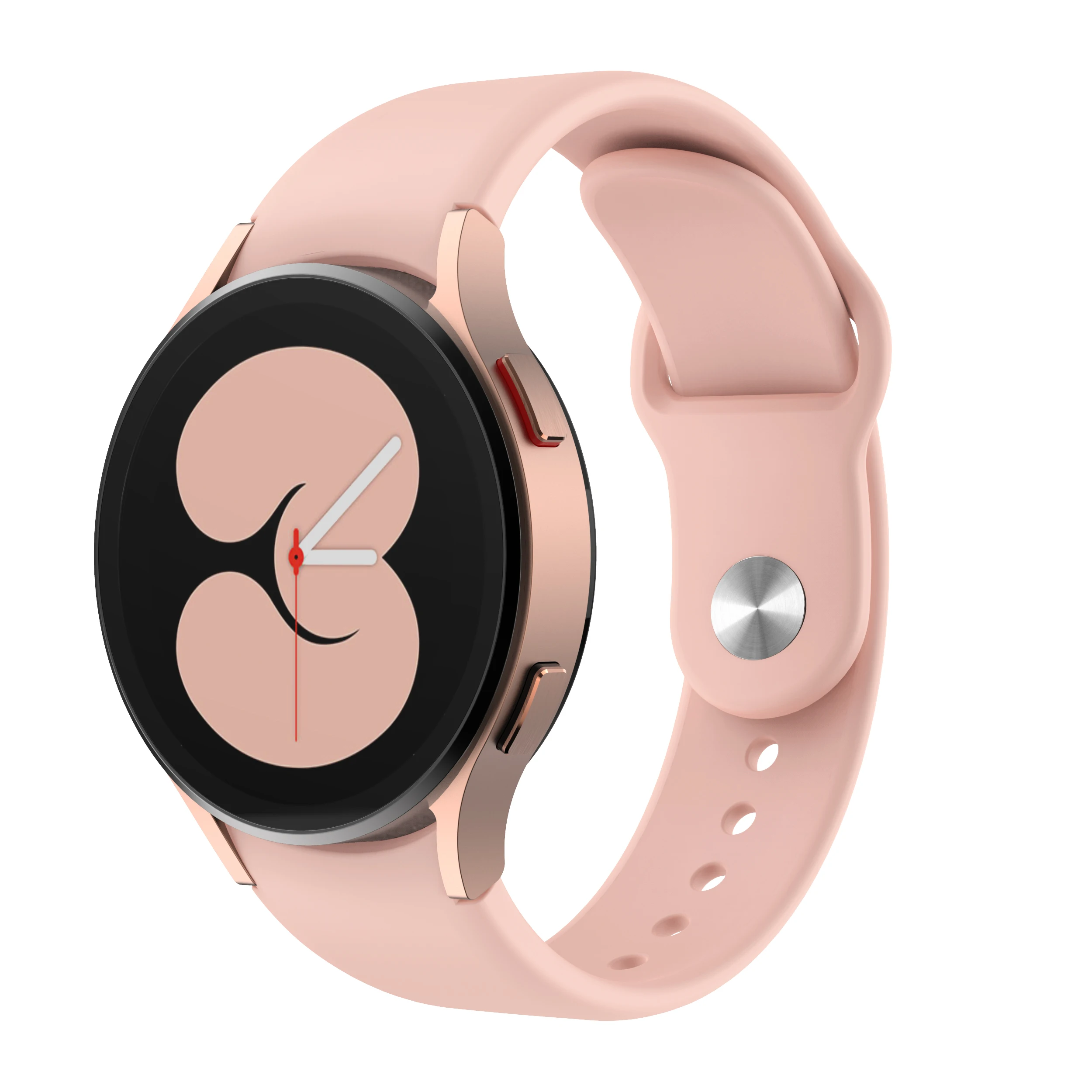 حزام ساعة من السيليكون لساعة سامسونج جالاكسي ، سوار ساعة كلاسيكي ، بدون فجوات ، 6 ، 5 ، 4 ، 44 ، 40 كان ، 43 ، 47 ، 5 برو ، 45 ، 20