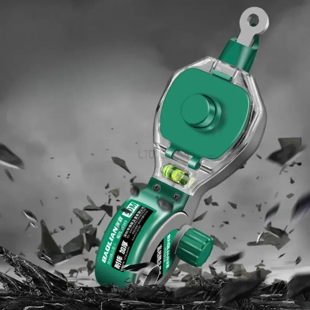 Durable Ground Marking Scriber Draw Line Easy Use Construction Ink Fountain Green Hand-Operated Woodworking Ink Fountain