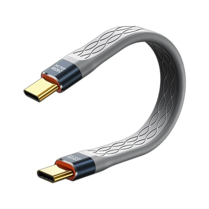

Reliableusb4 Data Cable 40Gbps USB C To Type C Short Cable PD 240W 8K 60Hz For Thunderbolt 3/4 Iphone 15 Pro Max SSD Power Bank