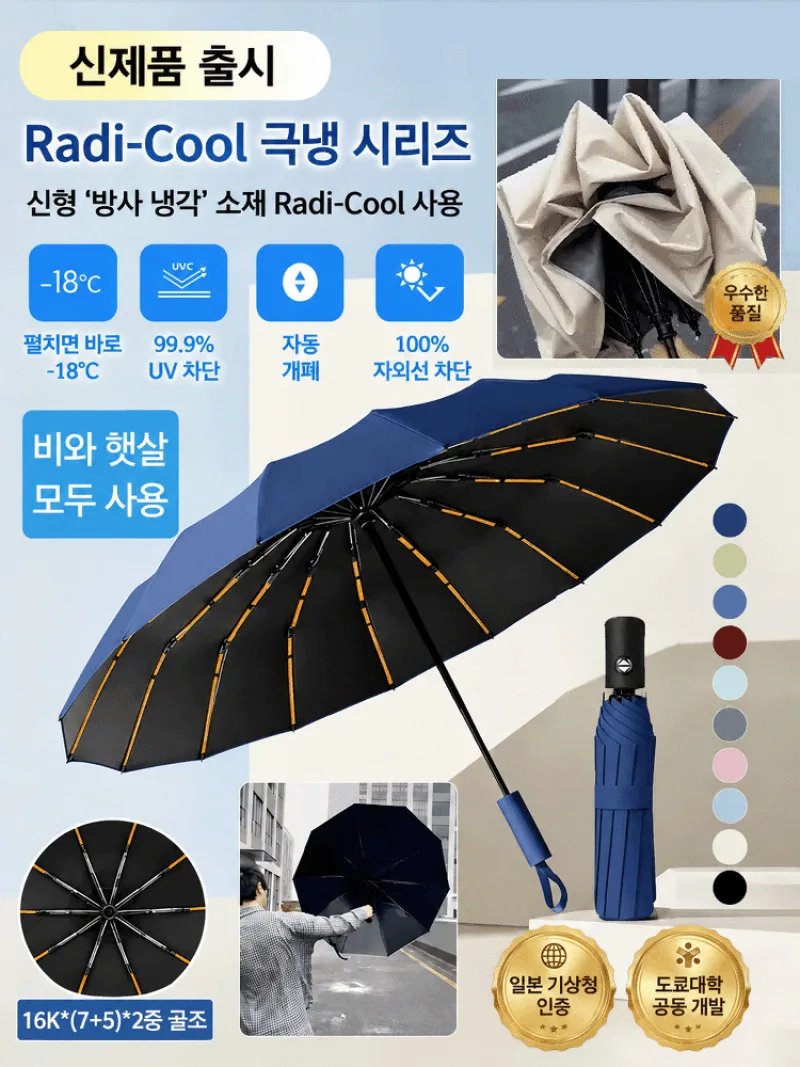 8-Rib Automatic Folding Umbrella One-Touch Open Close Compact Windproof Travel Umbrella for Men Women Business Use