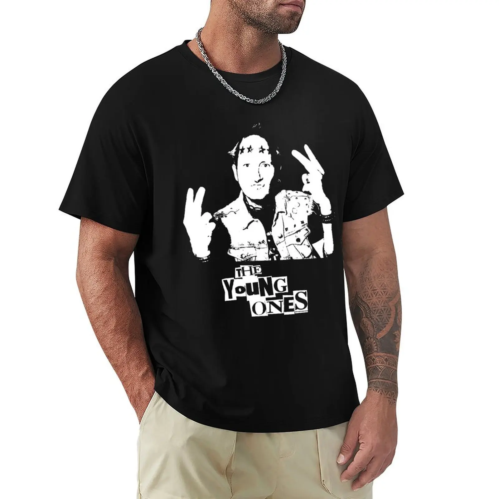 The Young Arts Ones Film - Vyvyan Bastard T-Shirt cotton t-shirt plain for man package T-Shirt