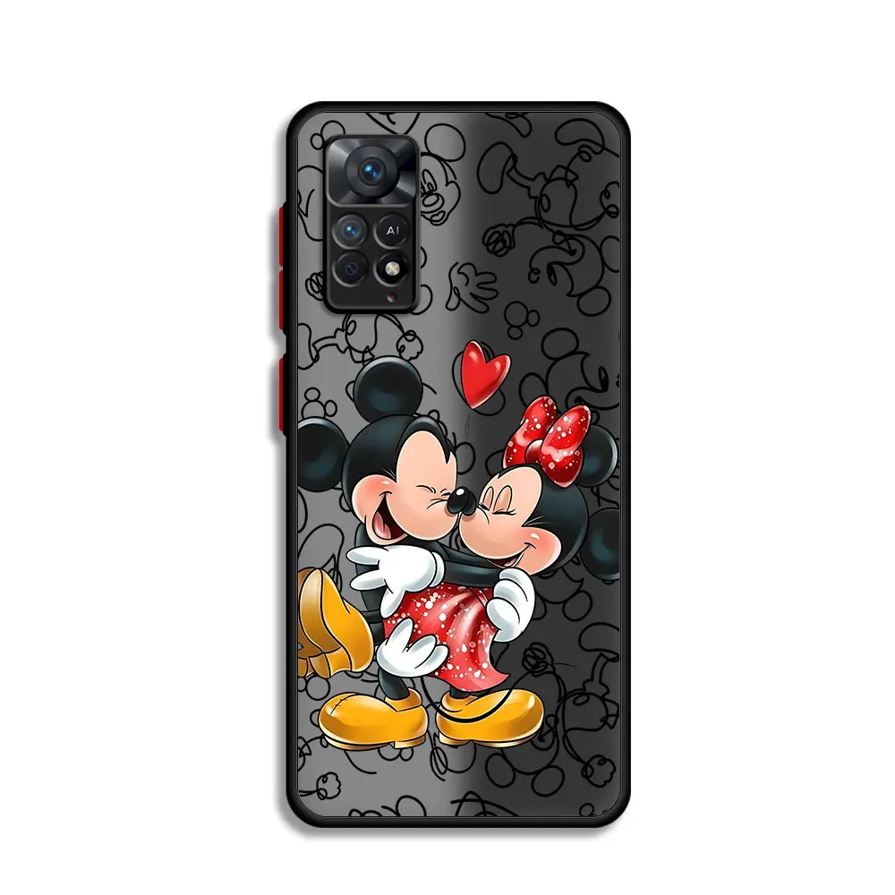 Disney Mickey Minnie Mouse Phone Case for Redmi A2 A1 Plus 10A 9A 12C 9C 10C 10 12 5G K40 Pro 9T 9 Matte Back Shockproof Cover