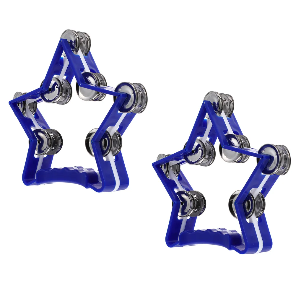 

2pcs Hand Bells Instruments Shaking Handbells Music Enlightenment For Handheld Rhythm Tambourines Birthday Gift