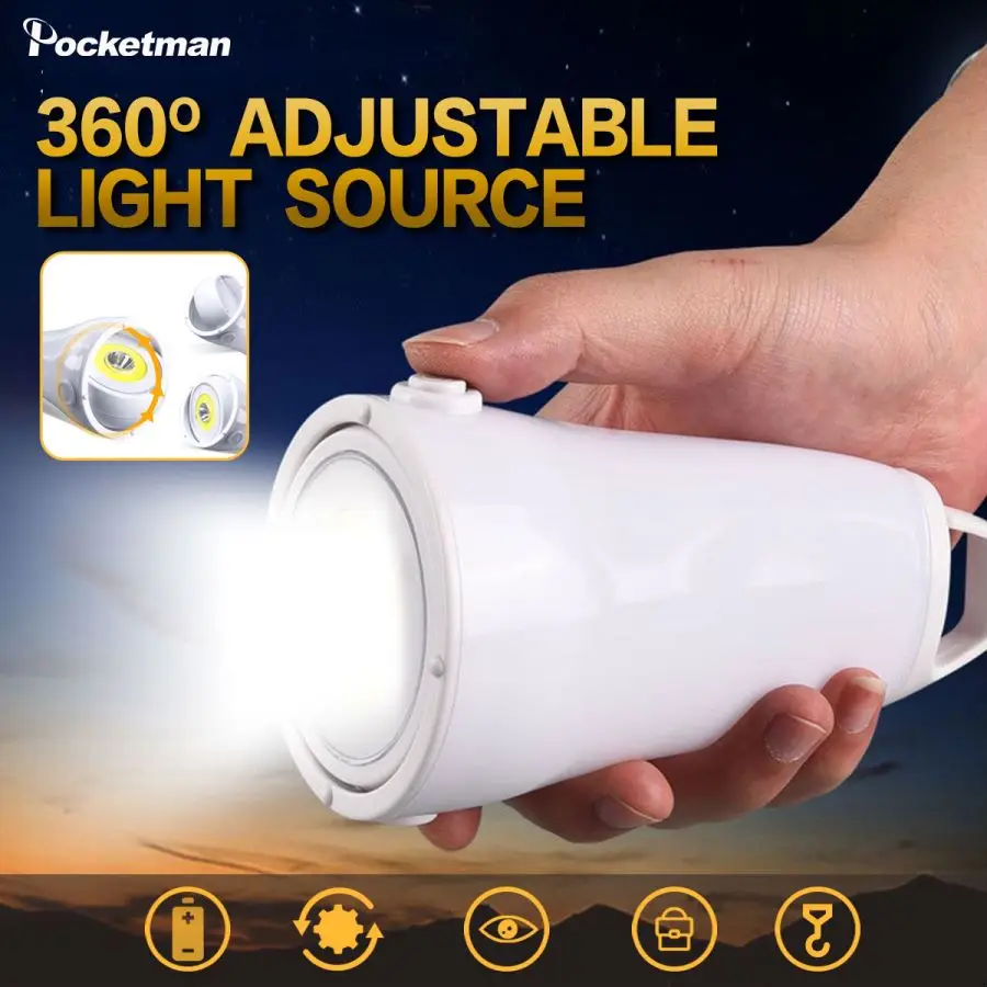 

Outdoor Camping Light Multi-functional Tent Lamp COB LED Flashlight Portable Lantern Waterproof Night Hanging Lights