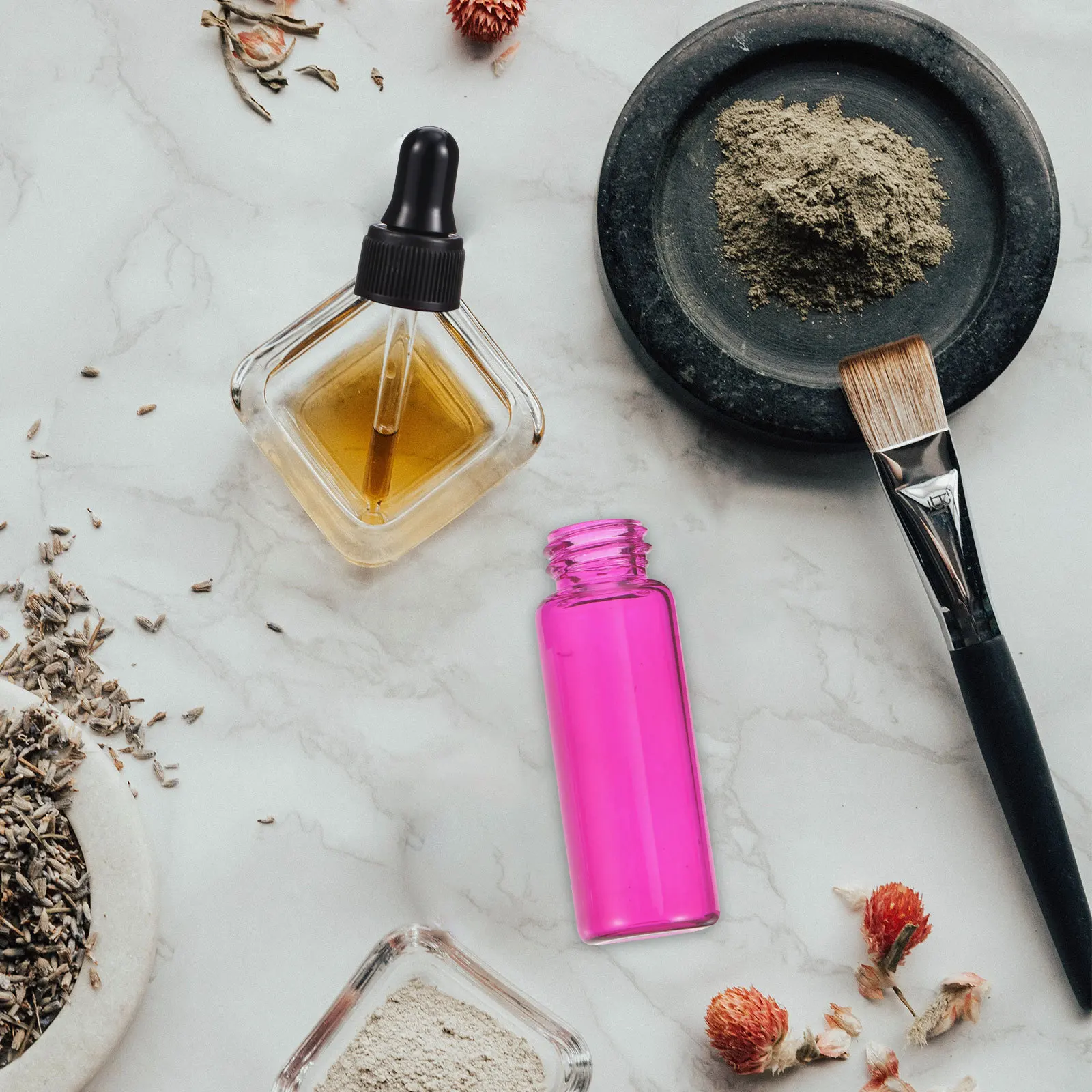 30Pcs Glass Dropper Bottle Refillable Essential Oil Container Travel Subpackaging Perfume Sample Vials Tight Sealing