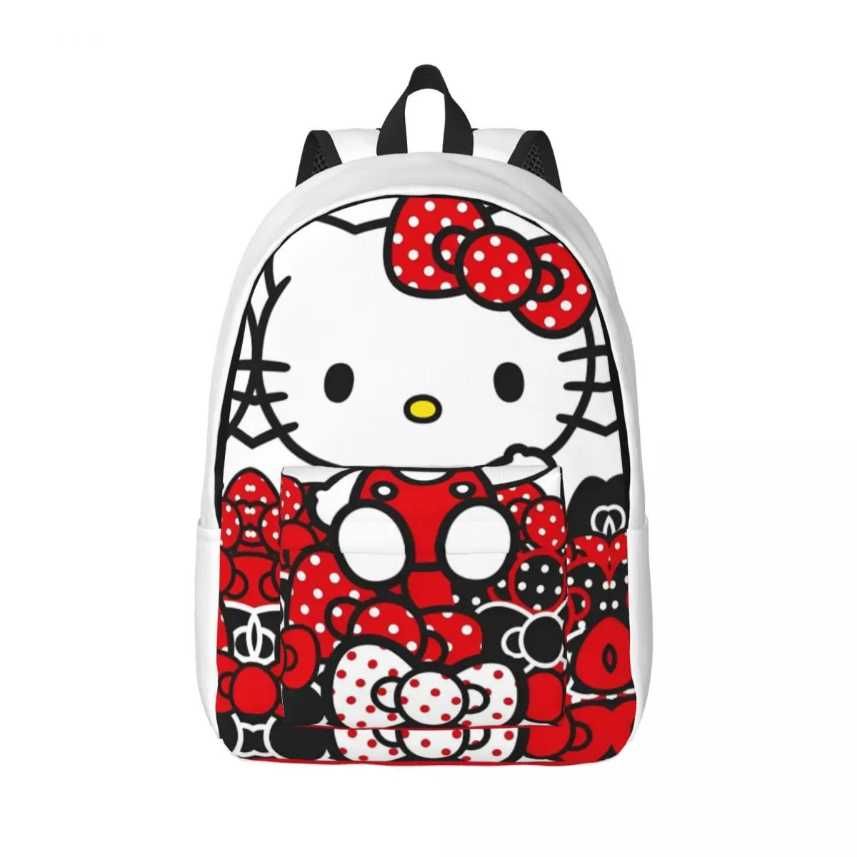 Hello Kitty Greeting Backpack Student School Bookbag Daypack Kindergarten Primary Bag Outdoor