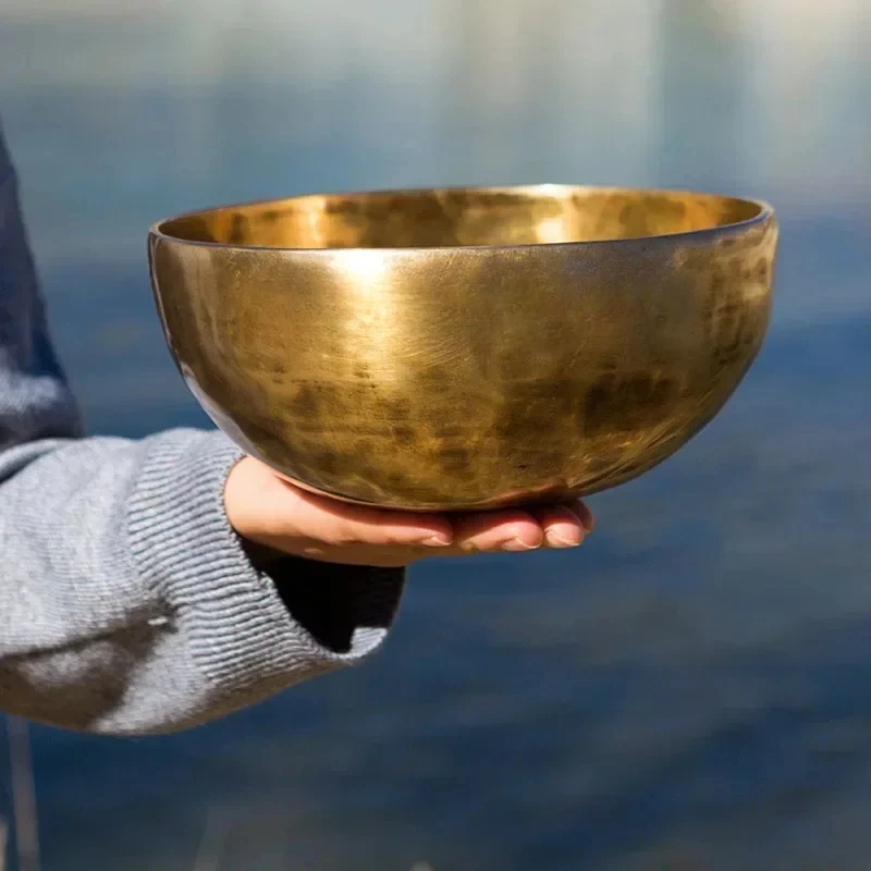 

For Handmade Buddhist Tibetan Singing Bowl Profession Percussion Instrument Full Moon Nepal Singing Bowls Meditation Yoga Access