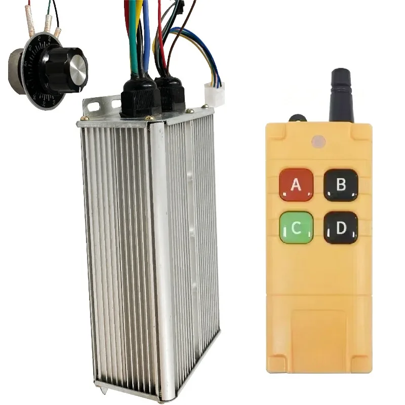 24V DC brushless motor controller electric tricycle track chassis lawn mower 48V engineering vehicle equipment Remote-controlled