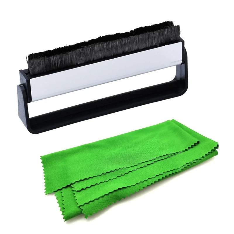 LPs Record Brush Carbon Fiber Cloth Set for Easy Cleaning Drop Shipping