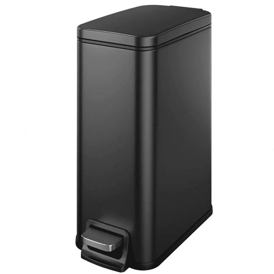 

Trash Can Small Pedal Type Trash Capacity 1.6Gallon/6liter Steel Garbage Stainless for Bedroom Living Room Trash Can Removable