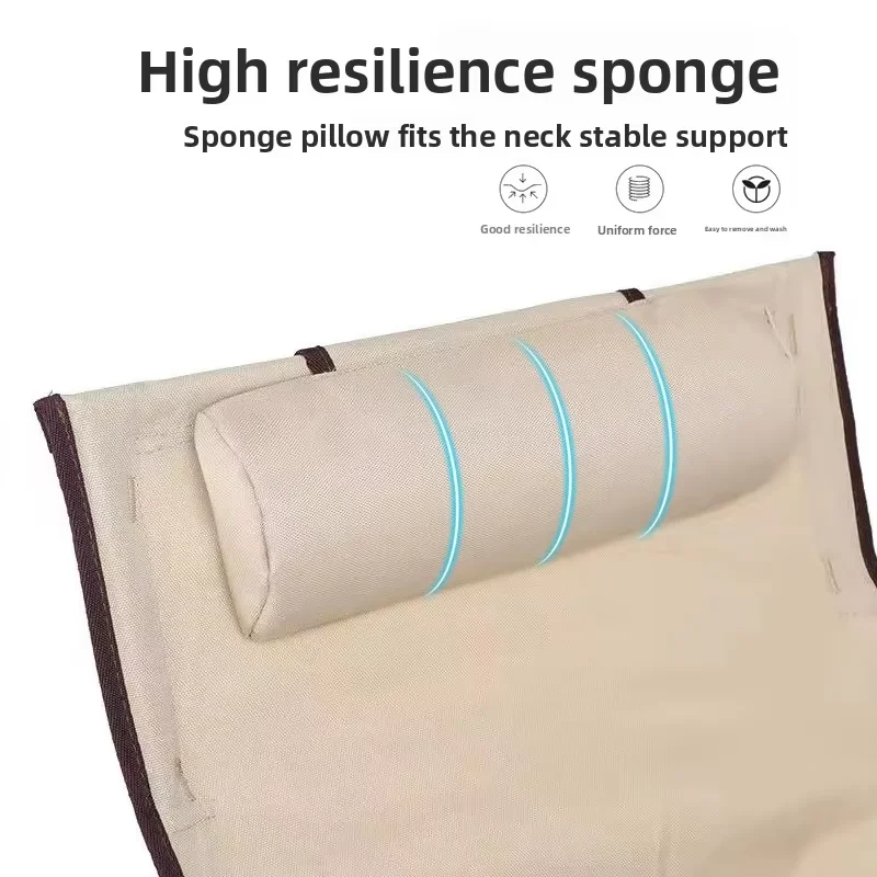 High Back Aluminum Solid Wood Folding Camping Chair Lightweight Outdoor Picnic Beach Hiking Living Room Camp Chair