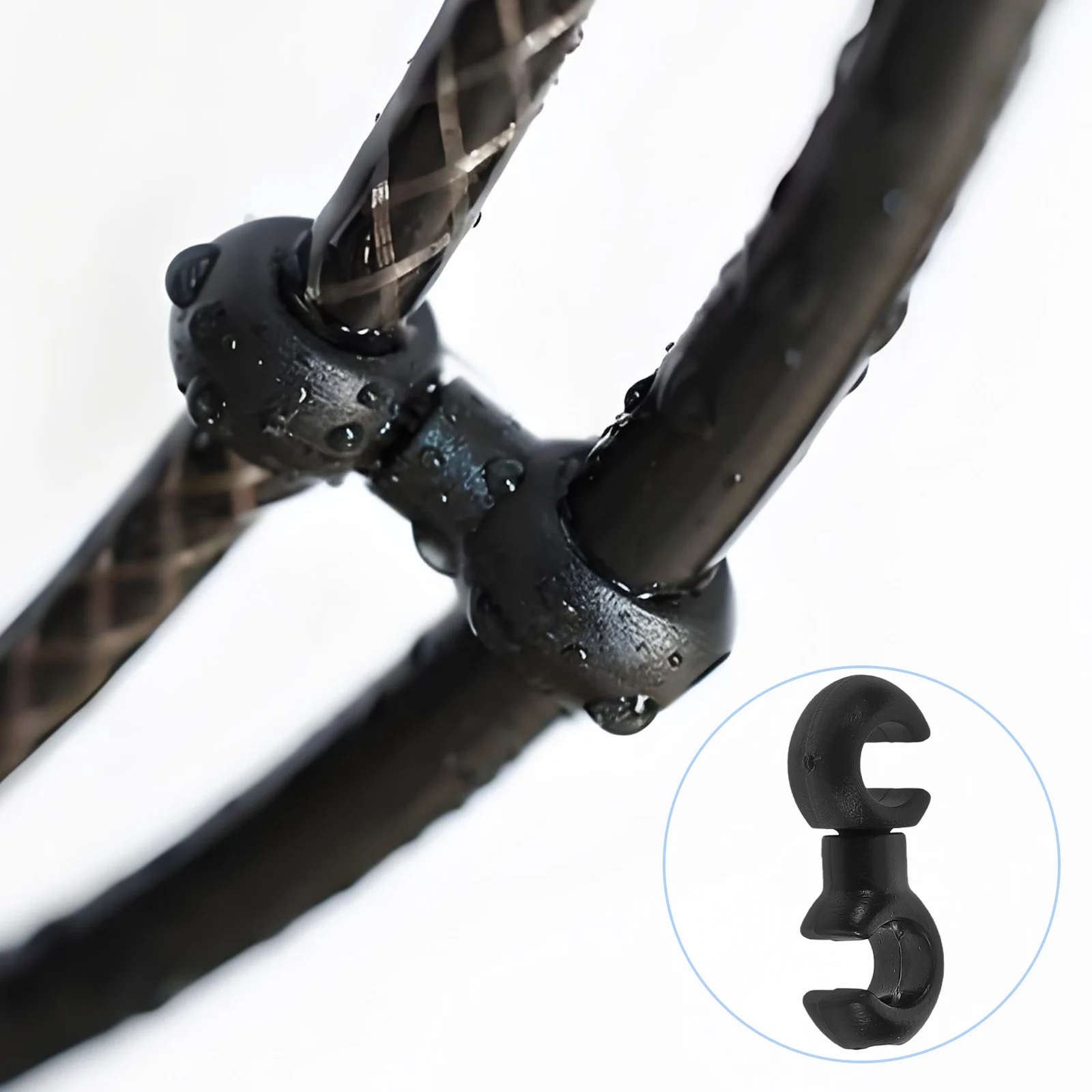 

10Pcs Cable Organizers Cycling Hook Clips Black Brake Gear Hose Guide Brake Cable Clamp Bike Accessories