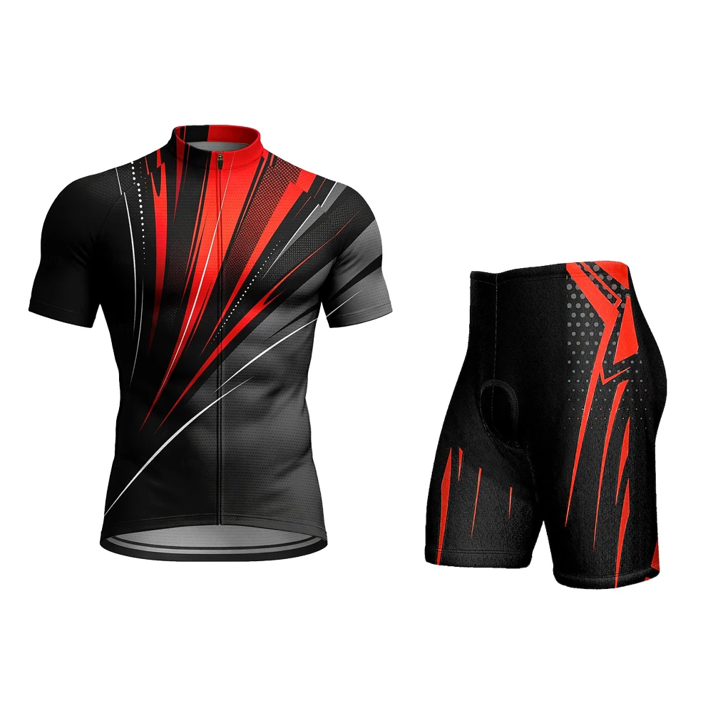 short-sleeve-men-cycling-jersey-set-with-gel-breathable-sweat-wicking-pad-outdoor-bicycle-cycling-riding-outfit