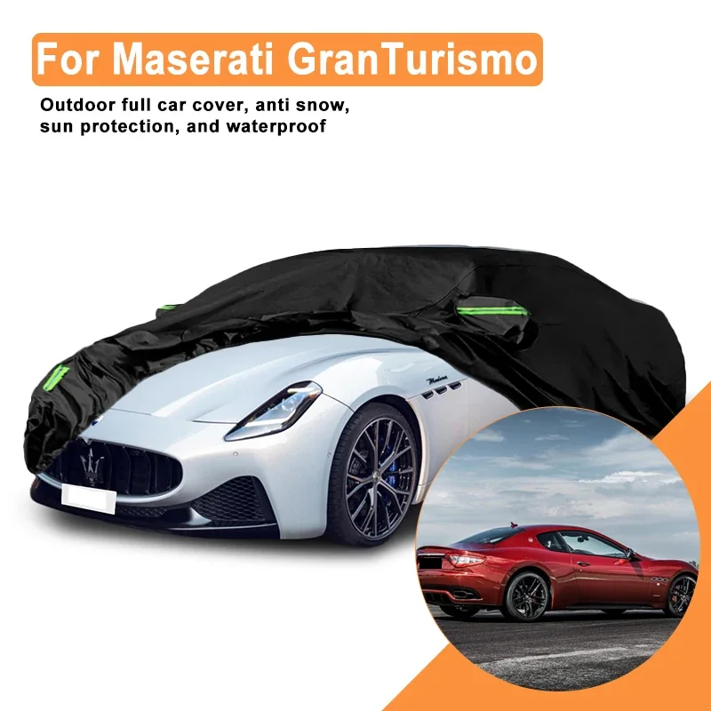 

Full Car Cover for Maserati GranTurismo Outdoor Use - Waterproof Snowproof Sunshade, Winter & Summer Auto Protection Accessory
