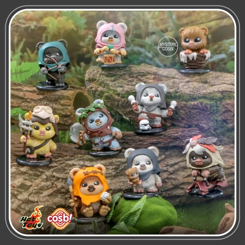 В НАЛИЧИИ Hottoys Cosbi Bubble-head Collection Series Ewok ПВХ слепая коробка аниме фигурка модные игрушки Mystery милые подарки-сюрпризы